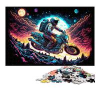 Rompecabezas de 1000 Piezas de Astronauta, desafiante Rompecabezas para Adolescentes, Juego Interactivo Divertido para Toda la Familia, 50x75cm/19,68x29,52 Pulgadas