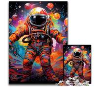 Rompecabezas de 1000 Piezas de Astronauta, desafiante Rompecabezas para Adolescentes, Juego Interactivo Divertido para Toda la Familia, 50x75cm/19,68x29,52 Pulgadas