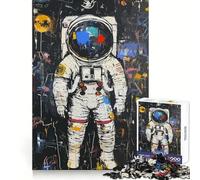 Rompecabezas de 1000 Piezas de Astronauta en el Espacio para Adolescentes Rompecabezas para Pensar con claridad, Relajarse y desconectar Encaje Firme (50x75cm)