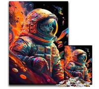 Rompecabezas de 1000 Piezas de Astronauta para Adultos, Adolescentes y familias. Decoración Hacer tú Mismo y un desafío para el Cerebro. 50x75cm/19,68x29,52 Pulgadas.
