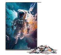 Rompecabezas de 1000 Piezas de Astronauta Que se disuelve, Rompecabezas de Madera para Adultos, Juego Familiar de 1000 Piezas