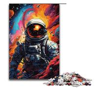 Rompecabezas de 1000 Piezas de Astronauta Viajando por el Espacio. Regalos para Adultos. Lista de Deseos navideña con Papá Noel para Adolescentes a Partir de 14 años. 1000 Piezas (38 x 26 cm).