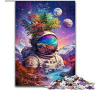 Rompecabezas de 1000 Piezas de astronautas en Las montañas para Adolescentes, Apto para Mayores de 14 años Ideas de Regalo para la decoración del hogar 50x75cm