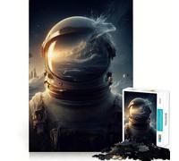 Rompecabezas de 1000 Piezas de astronautas,surrealismo,precisión,diversión para unir,diversión cognitiva,Juego para Relajarse,diversión para cumpleaños,Juego artístico (38x26cm)