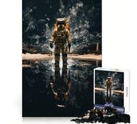Rompecabezas de 1000 Piezas de astronautas Viajando por el Espacio para adolescentesDesarrolla la Capacidad de razonamiento, Calma y distracciónCorte suaveGran Regalo (38x52cm)