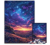 Rompecabezas de 1000 Piezas de Atardecer de Verano para Adultos, cartón, Juego Interactivo Familiar, decoración del hogar, Regalo de acertijo, 26x38cm/10,23x14,96 Pulgadas