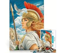 Rompecabezas de 1000 Piezas de Atenea,Diosa de la Guerra Diversión precisa y dinámica Juego para desarrollar la Mente y el intelecto Diversión para Disfrutar del Tiempo Libre Juego artístico