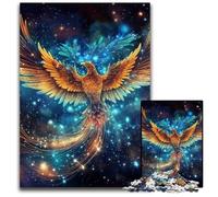 Rompecabezas de 1000 Piezas de Ave Fénix Galaxia para Adultos, Juego Decorativo de Bricolaje Que desafía el Cerebro, Juguete Interactivo Familiar de 26x38cm/10,23x14,96 Pulgadas