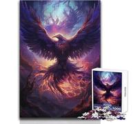 Rompecabezas de 1000 Piezas de Ave Fénix Mística Juego Divertido de Aprendizaje Consciente Celebraciones alegres Tamaño 38x26cm