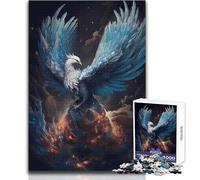 Rompecabezas de 1000 Piezas de Ave Fénix Mística para Adultos Juego Interactivo de Habilidad cognitiva Idea Memorable Tamaño 38x52cm