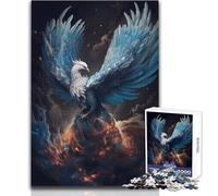 Rompecabezas de 1000 Piezas de Ave Fénix Mística: una Forma Relajante de llenar tu Tiempo Libre, Corte preciso y consistente, Juguete de Juego, tamaño 50x75cm