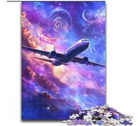 Rompecabezas de 1000 Piezas de avión de Colores de Madera, Juego Interactivo Familiar, decoración del hogar, desafío Mental, Regalo, tamaño 50x75cm