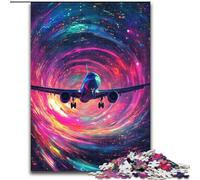 Rompecabezas de 1000 Piezas de avión de Colores para Adultos decoración del hogar y diversión Familiar Edades Mayores de 14 años (tamaño 50x75cm)