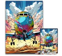 Rompecabezas de 1000 Piezas de avión para Adultos. Rompecabezas imposibles para Adultos. Actividad Familiar, decoración del hogar, Regalo navideño. 50x75cm/19,68x29,52 Pulgadas.