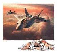 Rompecabezas de 1000 Piezas de Aviones Lockheed Martin F22 para Adultos. Juego Educativo de Papel para niños Medidas: 38 x 26 cm / 1000 Piezas.