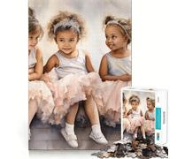 Rompecabezas de 1000 Piezas de Bailarina para niños pequeños,diseño Adorable y preciso,Ideal para estimular la Mente,Jugar,divertirse (38x52cm)