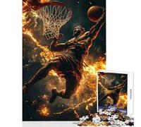 Rompecabezas de 1000 Piezas de Baloncesto con Mates Juguete Educativo Regalo para Mujeres y Hombres Juegos educativos Interesante para Reducir el estrés tamaño 50x75cm
