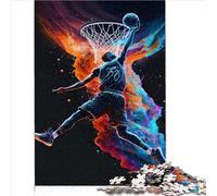 Rompecabezas de 1000 Piezas de Baloncesto Deportivo Colorido - Juego de Cartón para Adultos y Familias - Regalo (26 x 38 cm)