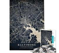 Rompecabezas de 1000 Piezas de Baltimore Estados Unidos Rompecabezas para Adolescentes Ideal para Pasar el Tiempo en casa Un Reto para completar Regalo para Reducir el estrés 38x52cm