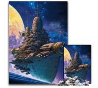 Rompecabezas de 1000 Piezas de Battleship Space Impossible para Adultos, Actividad Familiar, Rompecabezas, decoración del hogar, Regalo navideño, 50x75cm (19,68x29,52 Pulgadas)