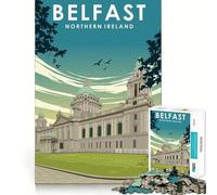 Rompecabezas de 1000 Piezas de Belfast,Irlanda del Norte Bordes limpios Decoración Juguete Creativo Diversión fácil (50x75cm)