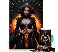 Rompecabezas de 1000 Piezas de Belleza Vampiro Sexy para Adultos y Adolescentes Mejora la Memoria Ligero y Relajante Corte preciso Regalo Encantador 50x75cm