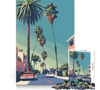 Rompecabezas de 1000 Piezas de Beverly Hills, California, para Adultos Estimula la Mente, fomenta la relajación y Proporciona un excelente Regalo (38x26cm)
