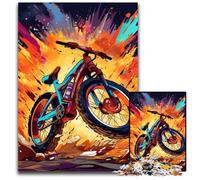 Rompecabezas de 1000 Piezas de Bicicleta Colorida para Adultos. Rompecabezas Imposible para Adultos. Regalo Ideal para Vacaciones y decoración del hogar. 50x75cm/19,68x29,52 Pulgadas.