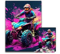 Rompecabezas de 1000 Piezas de Bicicleta de montaña con Arte Colorido,Rompecabezas Imposible para Adultos,Adolescentes y familias,decoración Hacer tú Mismo y un desafío para el Cerebro,