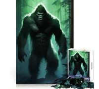 Rompecabezas de 1000 Piezas de Bigfoot en el Bosque para adolescentesPiensa Que el Tiempo de Entrenamiento está Bien empleadoBordes definidosRegalo Festivo (38x52cm)