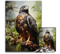 Rompecabezas de 1000 Piezas de Black Hawk in The Wild Ideal para Adultos Adolescentes decoración del hogar 1000 Piezas (75 x 50 cm)