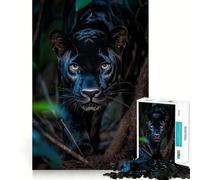 Rompecabezas de 1000 Piezas de Black Panther en Primer Plano,Juego de Ajuste preciso,Juguete Creativo y Divertido,Juego de Paz,Regalo navideño Tranquilo 50x75cm