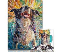 Rompecabezas de 1000 Piezas de Border Collie para Adultos y Adolescentes Juego Educativo, decoración del hogar y Regalo para Toda la Familia 75x50cm