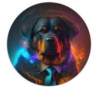 Rompecabezas de 1000 Piezas de Boss Rottweiler, Rompecabezas difícil para Adultos, desarrolla la coordinación Ojo-Mano, Perfecto para Regalos de cumpleaños (67,5 x 67,5 cm)