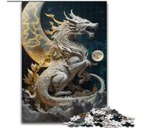 Rompecabezas de 1000 Piezas de Brave Dragon para Adultos. Desarrolla la coordinación Ojo-Mano, cumpleaños (26x38cm).