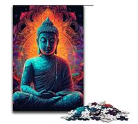 Rompecabezas de 1000 Piezas de Buda Mandala psicodélico para Adultos Rompecabezas de Madera Juegos Familiares 75 x 50 cm