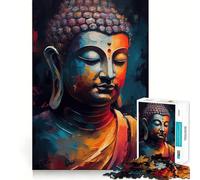Rompecabezas de 1000 Piezas de Buda Zen para Adultos diversión,Entretenimiento,Corte láser, Tiempo de Tranquilidad y Ejercicios mentales en casa (50x75cm)