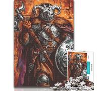 Rompecabezas de 1000 Piezas de Caballero Vikingo para Adultos y Adolescentes Este Divertido Juguete Familiar es un Regalo Ideal para Toda la Familia 26x38cm