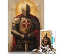 Rompecabezas de 1000 Piezas de Caballeros Medievales para Adolescentes, colección de Artistas, Juego Intelectual, Bellas Artes, 26x38cm