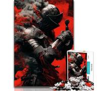 Rompecabezas de 1000 Piezas de Caballeros Medievales para Adolescentes Juego desafiante y Familiar Regalo de Amigo Secreto 50x75cm