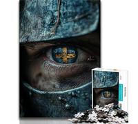 Rompecabezas de 1000 Piezas de Caballeros Medievales para Adultos y Adolescentes, Juego de Preguntas y respuestas, decoración de Pared, cumpleaños y Navidad, 50x75cm