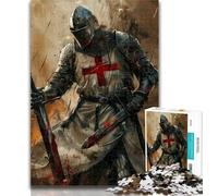 Rompecabezas de 1000 Piezas de Caballeros Medievales Rompecabezas de 1000 Piezas para Adultos y Adolescentes Un Juego desafiante para Todos, para Mujeres y Hombres Regalos de 26x38cm