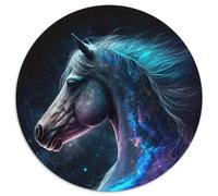 Rompecabezas de 1000 Piezas de Caballo, Rompecabezas Redondo de 1000 Piezas para Adultos, Rompecabezas, Juego para Adultos, Actividad interactiva Familiar, 1000 Piezas (67,5x67,5cm)