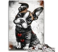 Rompecabezas de 1000 Piezas de Cachorro Boxer Feliz para Adultos Un Juego desafiante y Familiar, Toda la Familia (38x26cm)
