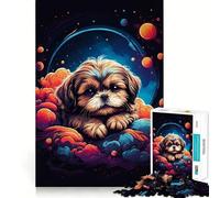 Rompecabezas de 1000 Piezas de Cachorros Shih Tzu para Adultos, Juguete de lógica aguda, Entretenimiento en el hogar, Corte preciso, Regalo conmovedor 38x52cm