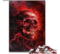 Rompecabezas de 1000 Piezas de Calaveras de Colores de Madera, Ideal para Regalar en Navidad, cumpleaños, Halloween, etc