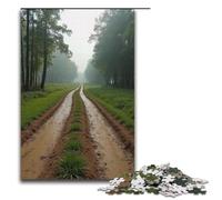 Rompecabezas de 1000 Piezas de Camino Rural de Barro Adultos Ideal para Navidad con Papá Noel para Adolescentes a Partir de 14 años 1000 Piezas (38 x 26 cm)