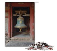 Rompecabezas de 1000 Piezas de Campana de Templo Antiguo para Adultos Juego desafiante de Madera 1000 Piezas (38 x 26 cm)