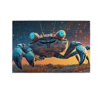 Rompecabezas de 1000 piezas de cangrejo azul estrellado para adultos, rompecabezas de madera para adultos, regalos para decoración del hogar