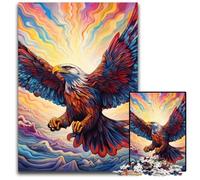 Rompecabezas de 1000 Piezas de cartón con diseño de águila Colorida para Adultos, desafiante Rompecabezas de Bricolaje, Juego Familiar Perfecto o Regalo Decorativo de 26x38cm/10,23x14,96 Pulgadas.